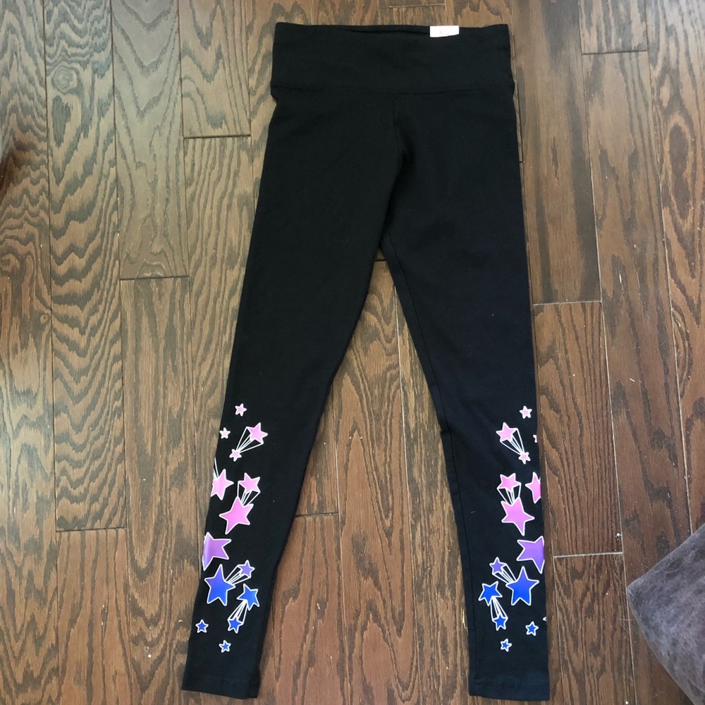 Girls Justice star print back leggings size 12